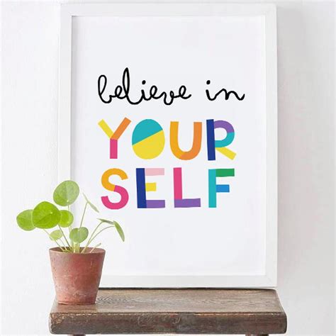 Empower Your Journey: 2016 Believe in Yourself Wall PDF - Instant Download!